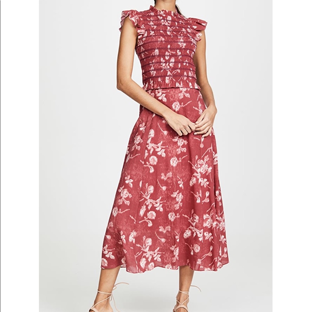 Sea Monet Smocked Midi Dress